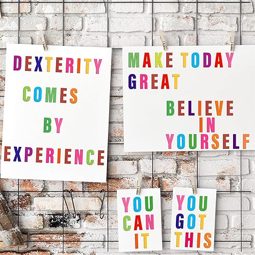 Miniatura 2 de Calcomanías para tablón de anuncios, 288 unidades, 18 hojas de 3 pulgadas, vinilo impermeable, colorido para buzón, ventana, puerta, letrero, número