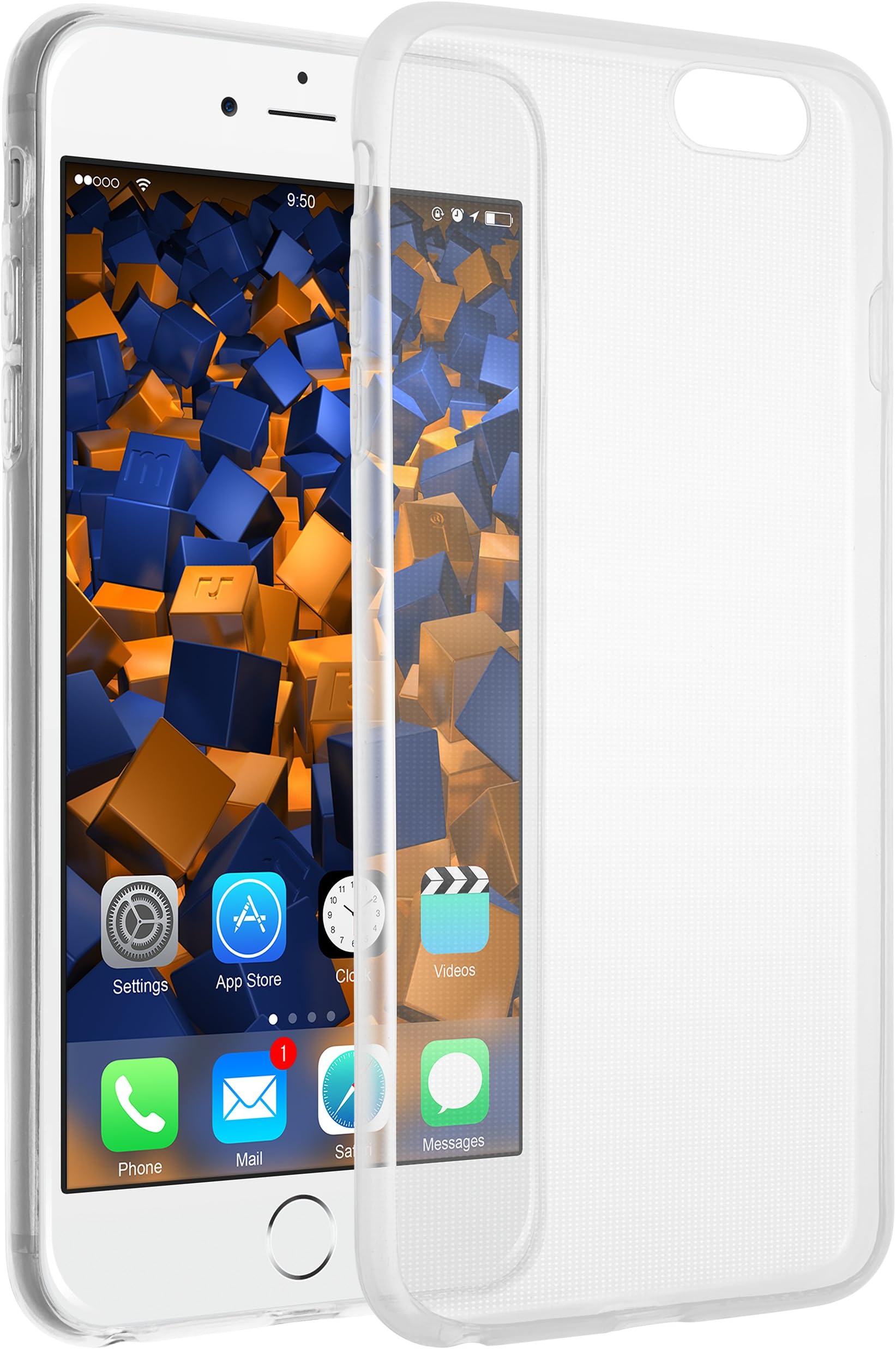 mumbi Ultra-Slim Case for iPhone 6 Plus 6S Plus Case Cover and Transparent Ultra-Slim – 0.55 mm