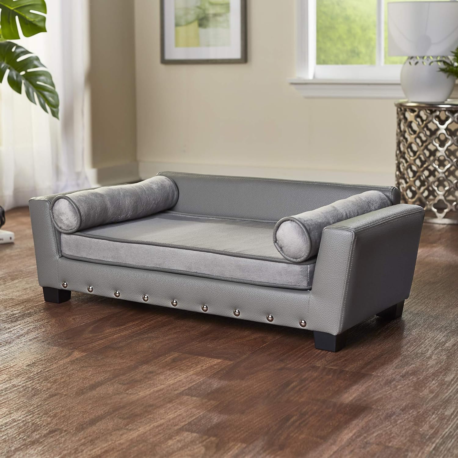 Enchanted Home Pet Sailor Sofa, Grey, Medium (CO3459-20GRY) : Pet Supplies