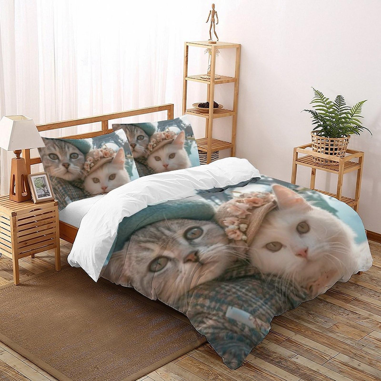 Housse de couette super king animaux pour transformer la chambre des filles en un safari unique