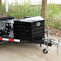 Vista 8 de VEVOR Caja de Lengüeta para Remolque, Caja de Herramientas de Placa Diamantada de Aleación de Aluminio, Caja de Herramientas Resistente Tuckbed