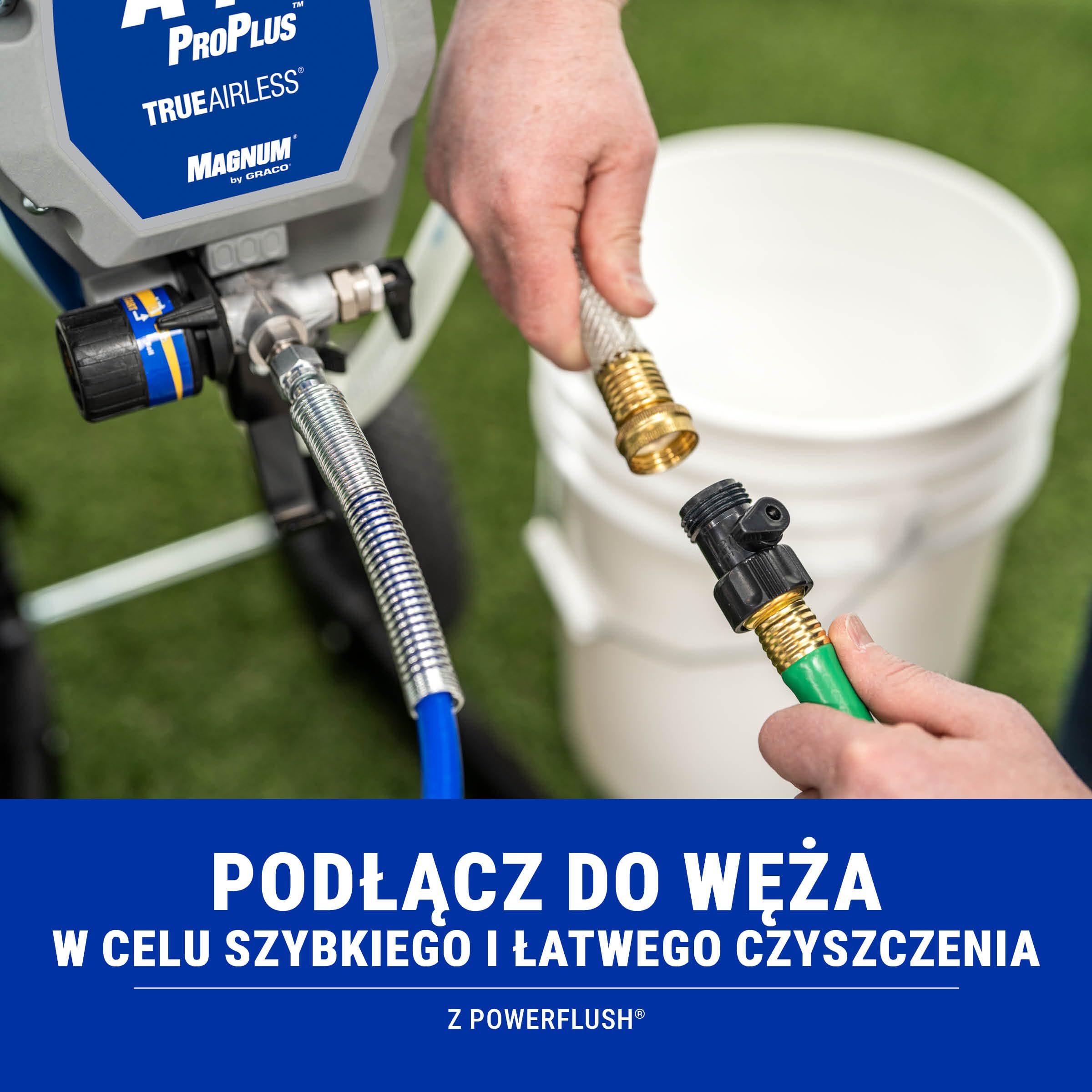 Magnum by Graco 17C245 Airless system natryskowy A45 ProPLUS, potężne urządzenie na kołach, do większych projektów domowych (prędkość przepływu 1,17 l/min, ciśnienie maks. 207 barów)