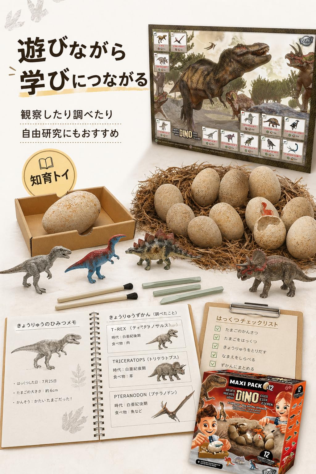 Buki Dino egg maxi pack 2138