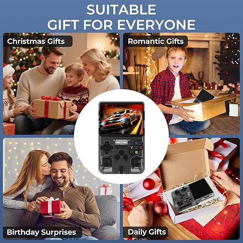 Miniatura 8 de R36s Pro Retro - Consola de juegos portátil, IPS de 3.5 pulgadas, 128 GB precargados con más de 40000 juegos clásicos, consola de juegos portátil,