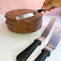 Vista 4 de Ateco Ultra Offset Spatula with 4.25" x 0.75" Stainless Steel Blade, 4½", Silver