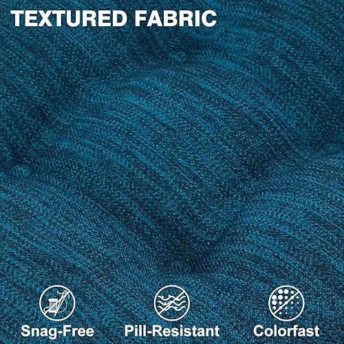 Miniatura 4 de Shinnwa Cojines para sillas de comedor, paquete de 4, cojines de asiento de cocina de espuma viscoelástica copetudos, almohadillas antideslizantes