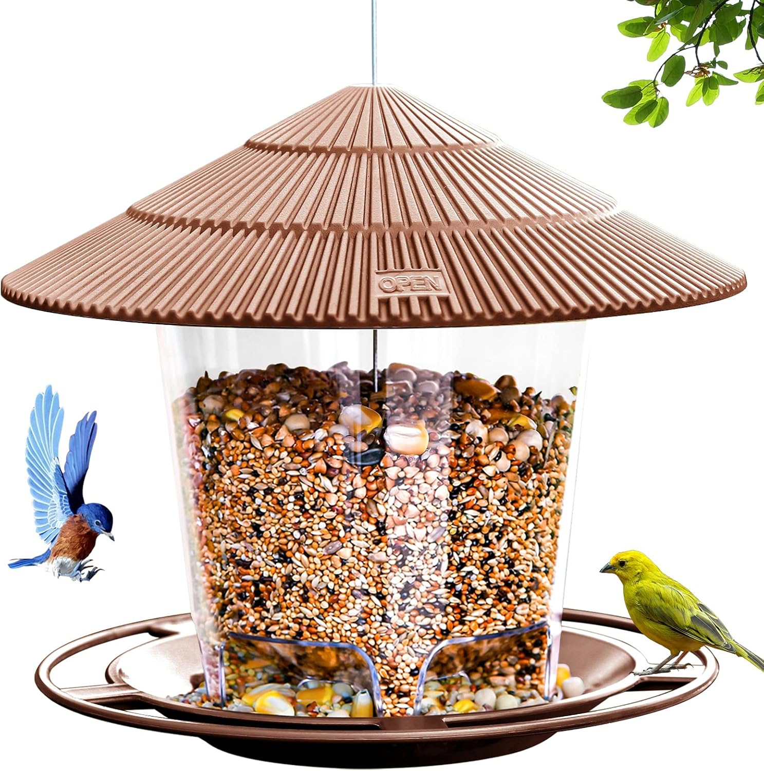 Bird Feeder Outdoor Hanging for Wild Bird Seed