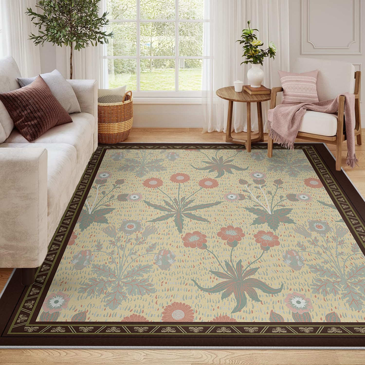 Tapis faciles à nettoyer 80x150cm tropical pour enfiler les espaces sans poussière