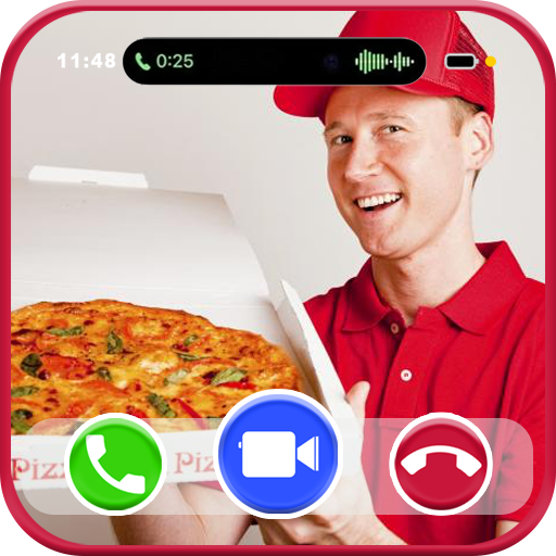 Fake Call With Pizza Delivery Fake Video Phone Game Call & Fake Chat