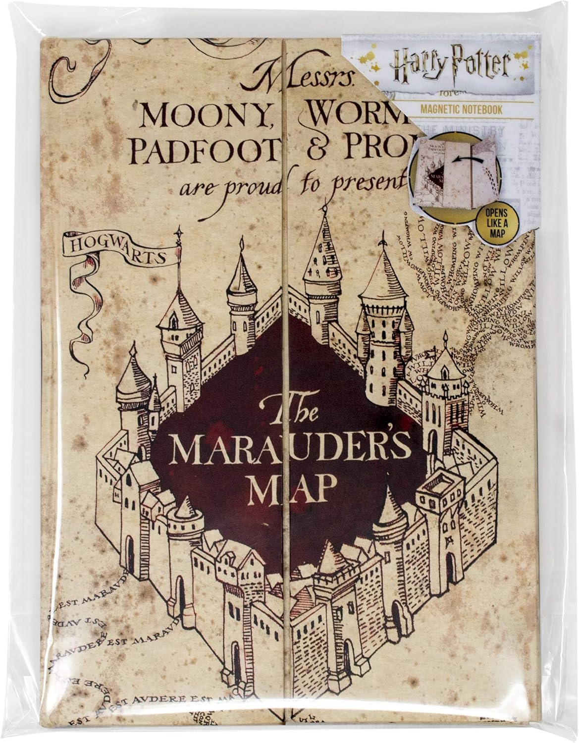 Amazon Bss ハリーポッター マグネットノート A5 マラウダーの地図 キャンセリア ホーム キッチン