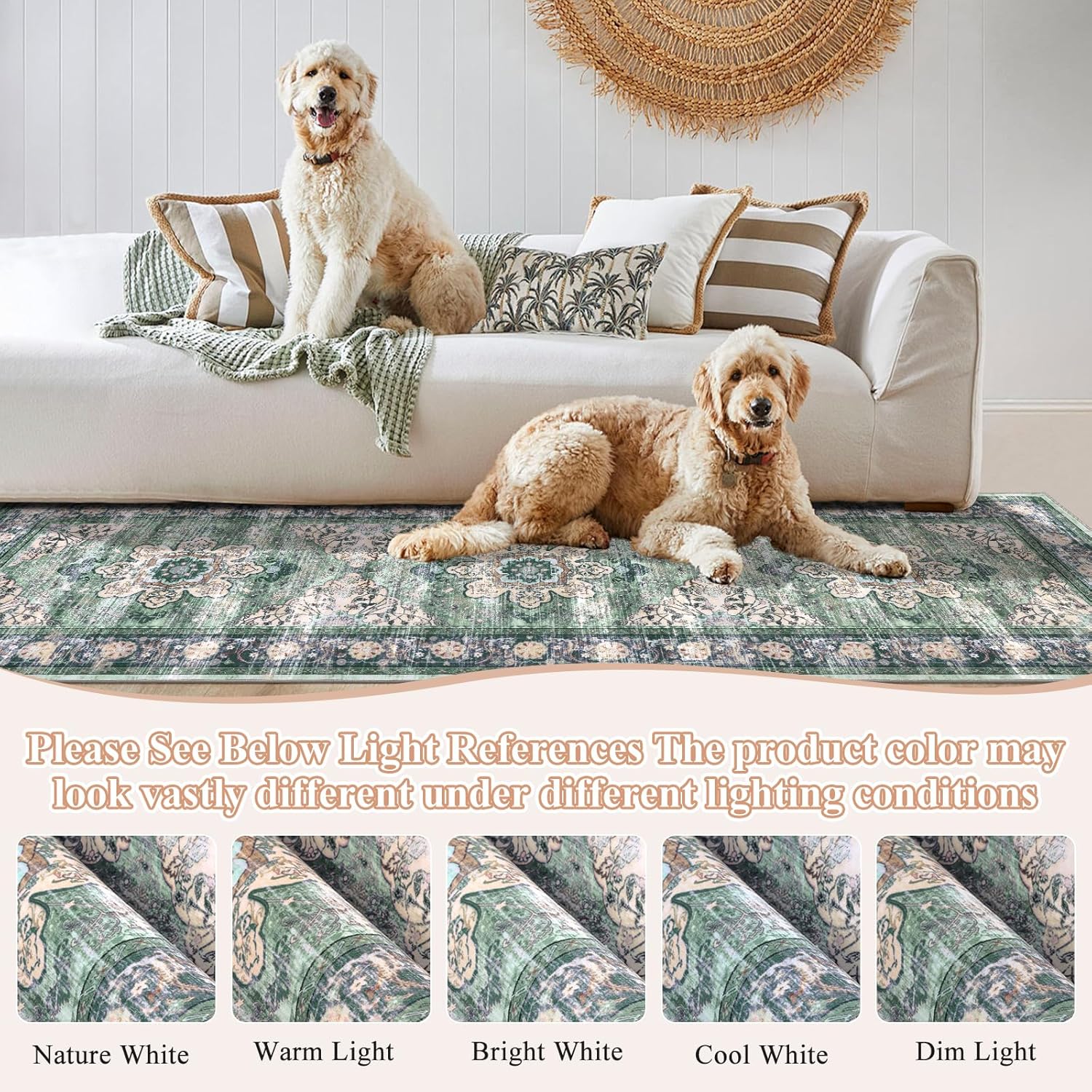 Ileading Vintage Runner 2x8ft