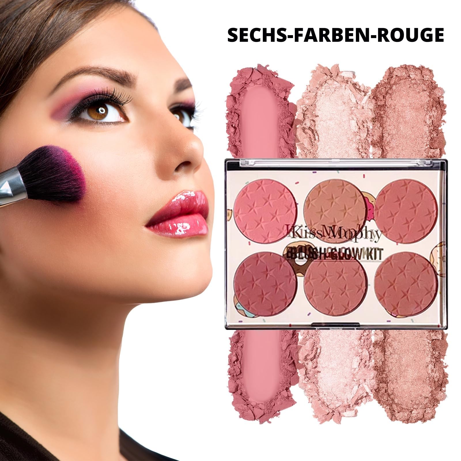 Make-up Sets, 25 Stück All in One Make Up Set, Schminke Set Frauen, Kosmetik Starter Kit, mit 12 Colours Lidschatten Palette, Augenbrauenstift Wasserfest, Mascara, Eyeliner