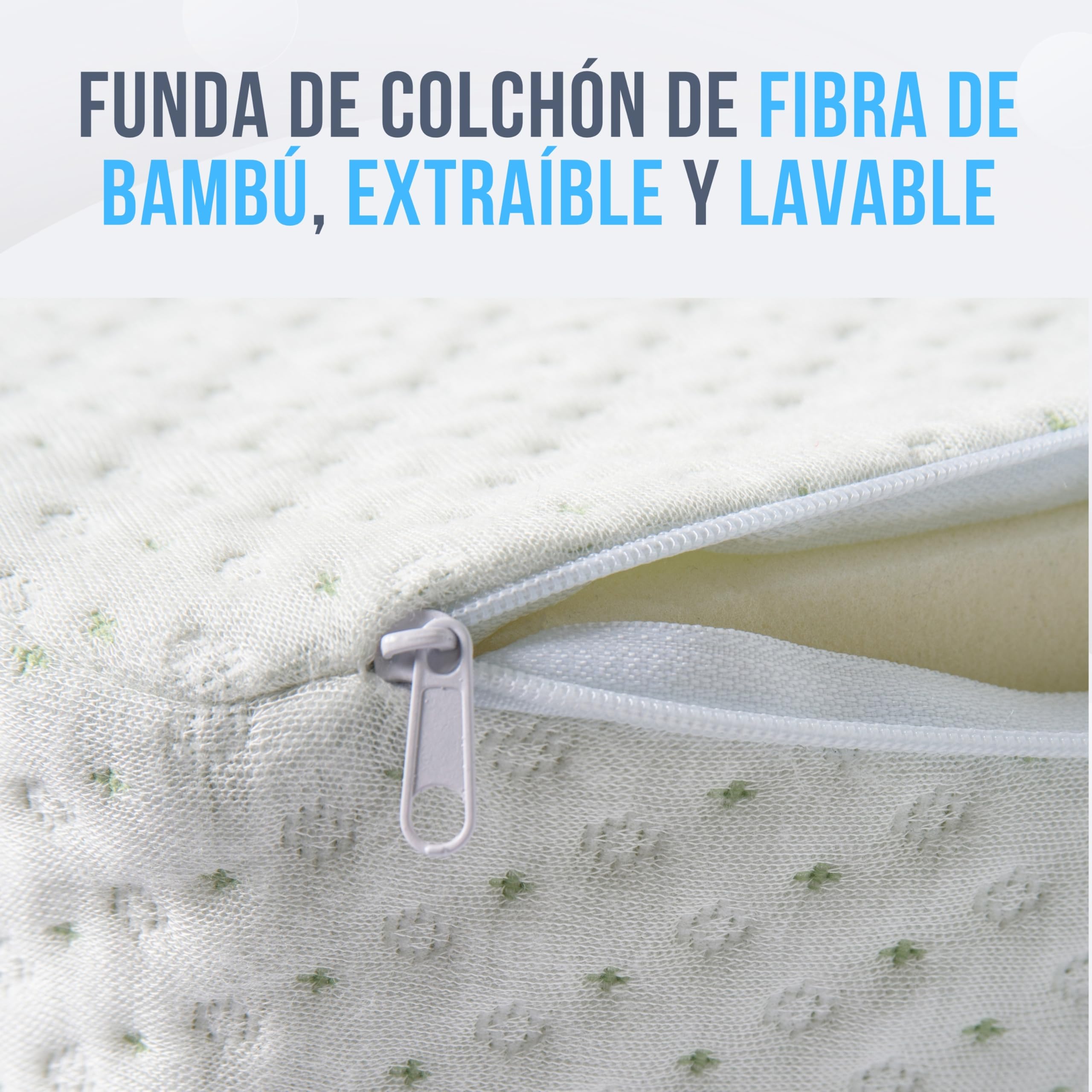 GOYSILA Colchón Minicuna Colecho 50x83 cm para Chicco Next2Me Antiasfixia Transpirable - Compatible con Kinderkraft Jane Calidoo y Bebeconfort - Fibra de Bambú Hipoalergénico Certificado Oeko-Tex
