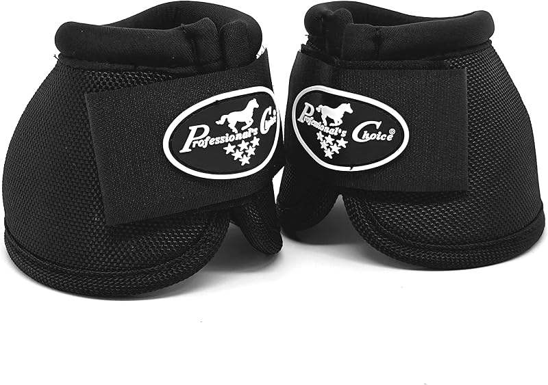 Bota Bell para Casco de Cavalo em PVC Texturizado Professional's Choice BB251-BLA-P, Par