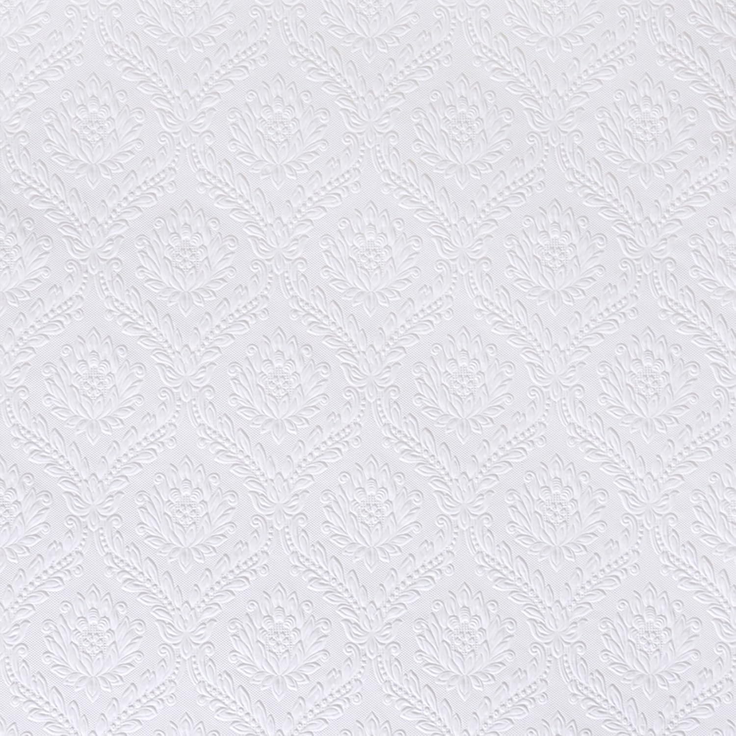 Brewster Home Fashions RD335 Anaglypta Wallpaper, 21-Inch x 396-Inch, Whites
