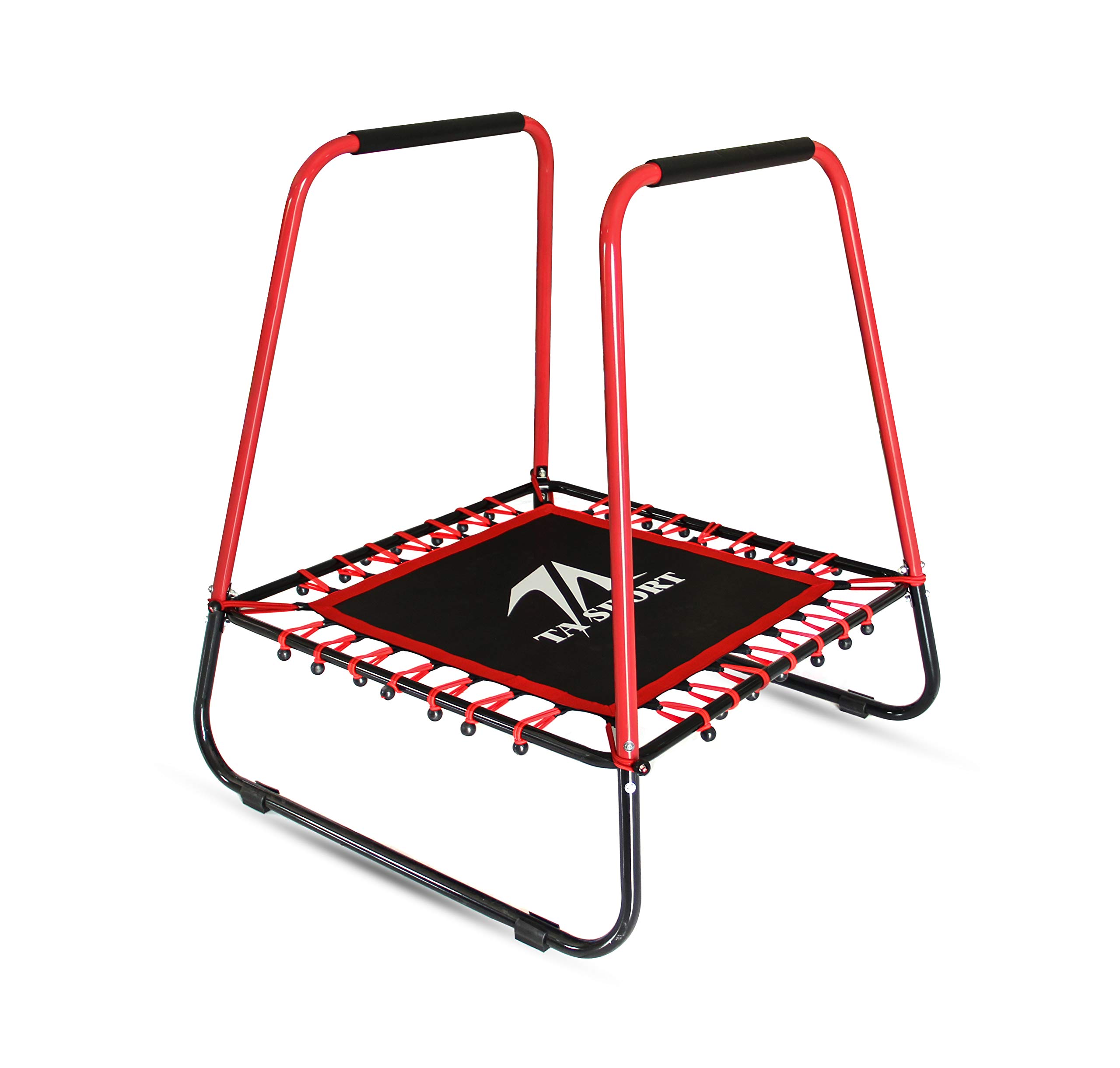 TA SPORTTrampoline With Handrail, Black/Red 40Inch (Brand : s)