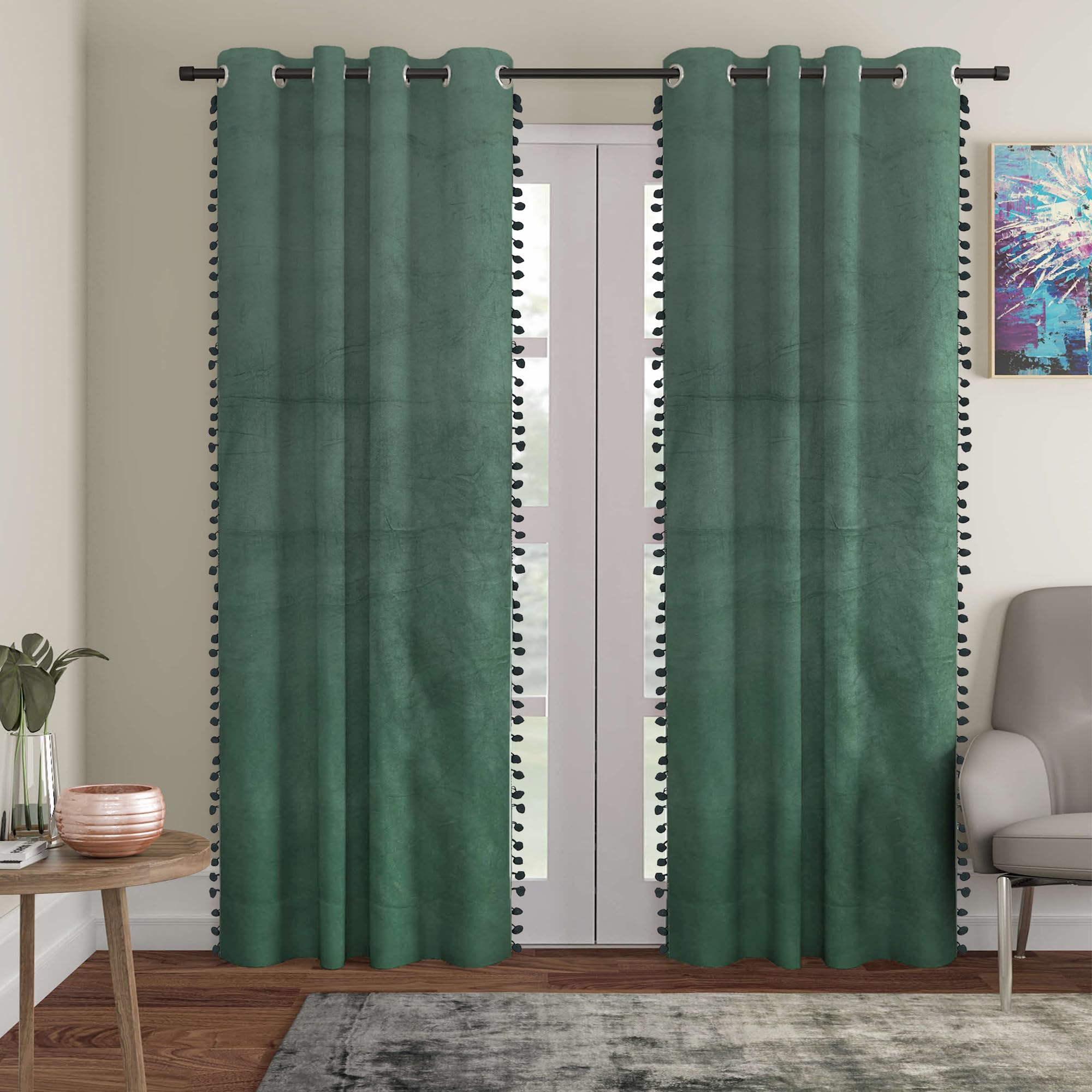STITCHNEST Floréa Curtains - Room Darkening & Privacy -22