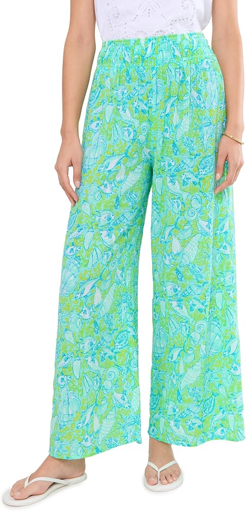 Женские брюки Lilly Pulitzer Enzo Pants Cover-Up, цвет: Зелёный