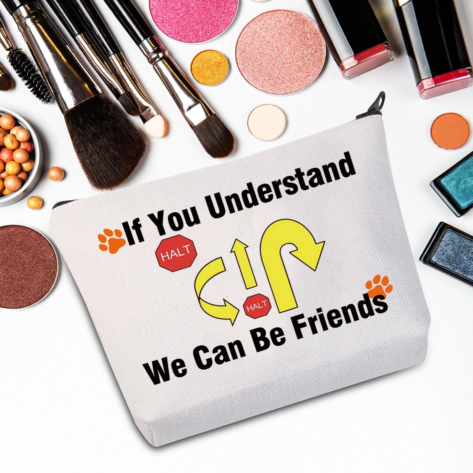 Rally Obedience Makeup Bag Dog Rally Gift Rally Sign Zipper Pouch Dog Sports Gift Dog Training Gift (You Understand UK) - Image 4