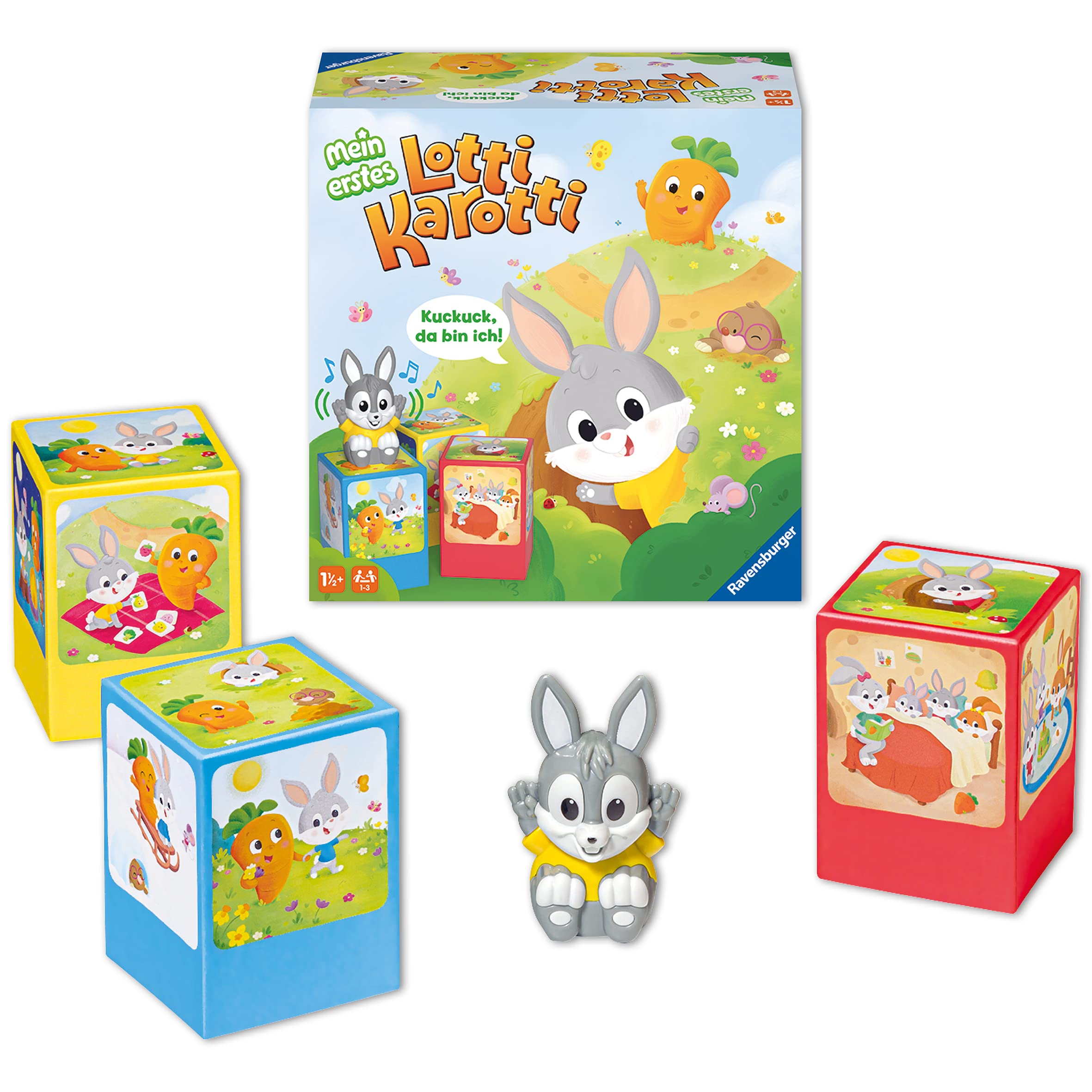 Ravensburger 20916 - Mein erstes Lotti Karotti - Kinderspiel ab 18 Monaten, Junior Version des Kinderspiel-Klassikers Lotti Karotti - Geburtstagsgeschenke