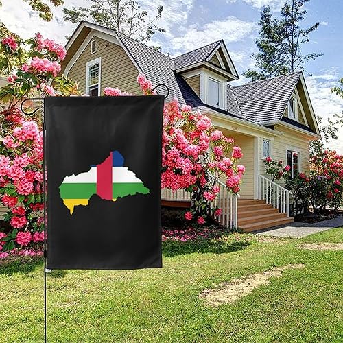 Miniatura 5 de Flag Map of the Central African Republic Garden Flag 12.5"x18" Inch Double Sided Garden Flags Home Lawn Outdoor Decor Flags Party Banner Welcome Flag