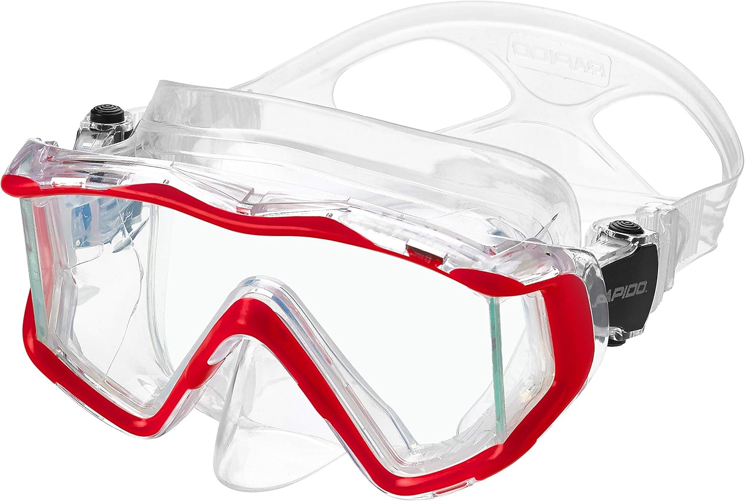 Phantom Aquatics Rapido Boutique Collection Full Foot Fins Bundled with Panoramic View Tempered Glass Lens Mask Fin Snorkel Set with Snorkeling Gear Travel Bag - RD - 44 : Sports & Outdoors