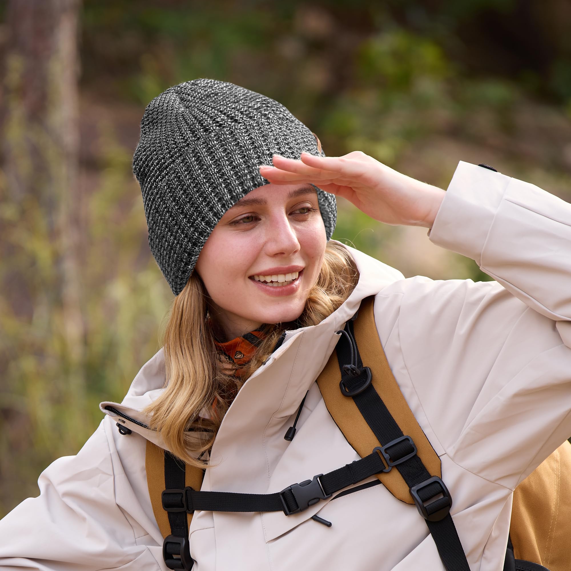 Outdoor Shaping Gorro elástico para hombre y mujer, gorro de lana de merino, gorro de invierno, diseño clásico unisex para invierno