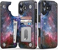 Vista 726 de LETO para iPhone 15 Pro Funda tipo cartera - Tapa tipo folio con patada - Diseños de moda - Tarjetero - Funda protectora para mujeres y niñas - 6.1