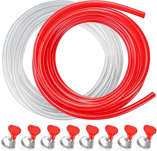 Kegerator - Kit de línea de gas de CO2 de cerveza de 15 pies 3/16 pulgadas, tubería y línea de gas de CO2 de 15 pies, líneas de barril de cerveza,