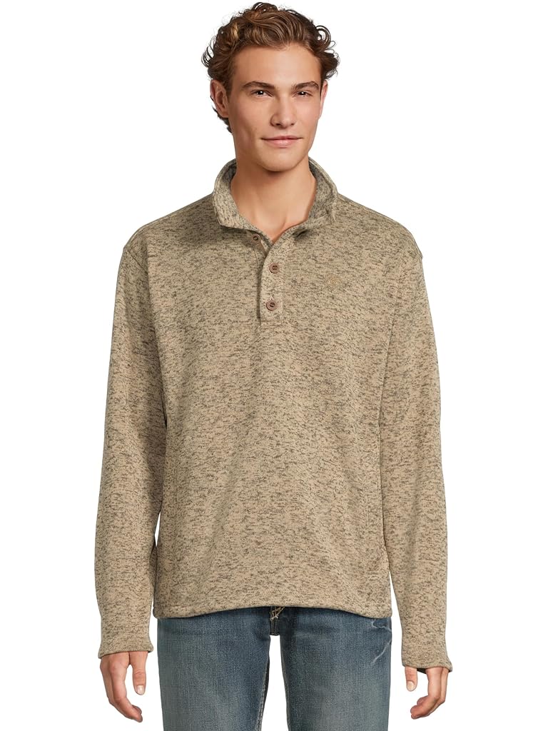 Beige Ariat Caldwell 1/4 Button Sweater