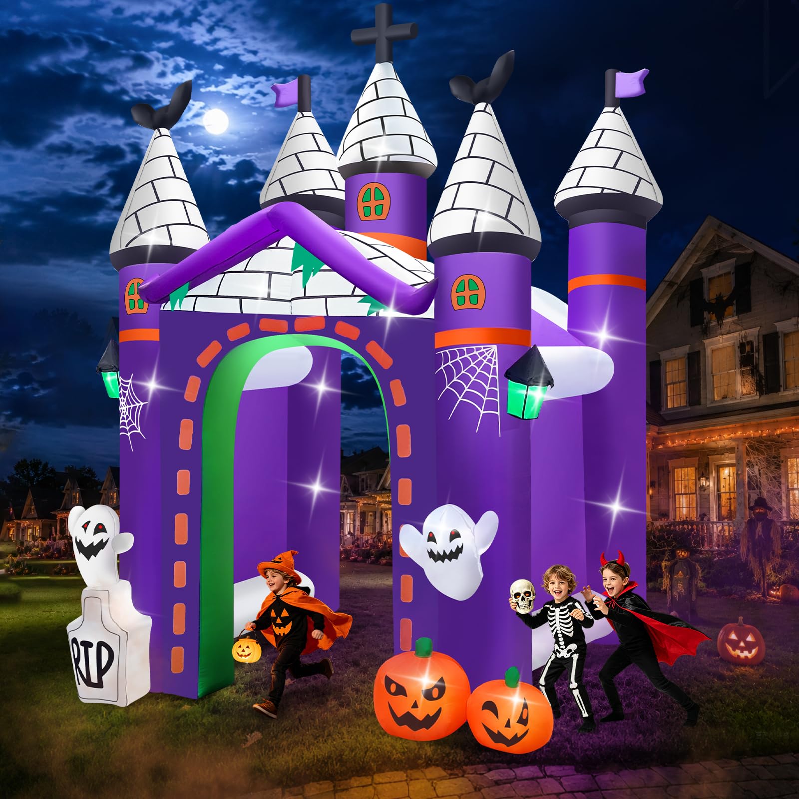 Kalolary 12FT Riesige aufblasbare Halloween-Dekoration