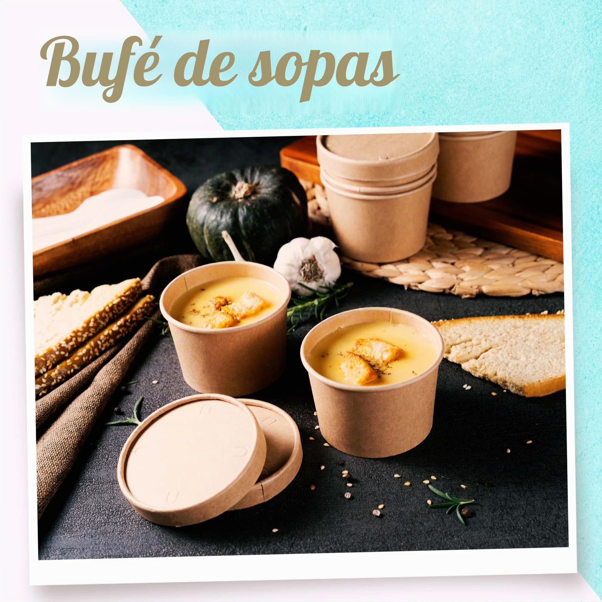 MATICAN Vasos de papel para helado con tapas, paquete de 40 tazas de sopa de 9 onzas con tapas, recipientes desechables para helado, 9 onzas, marrón kraft