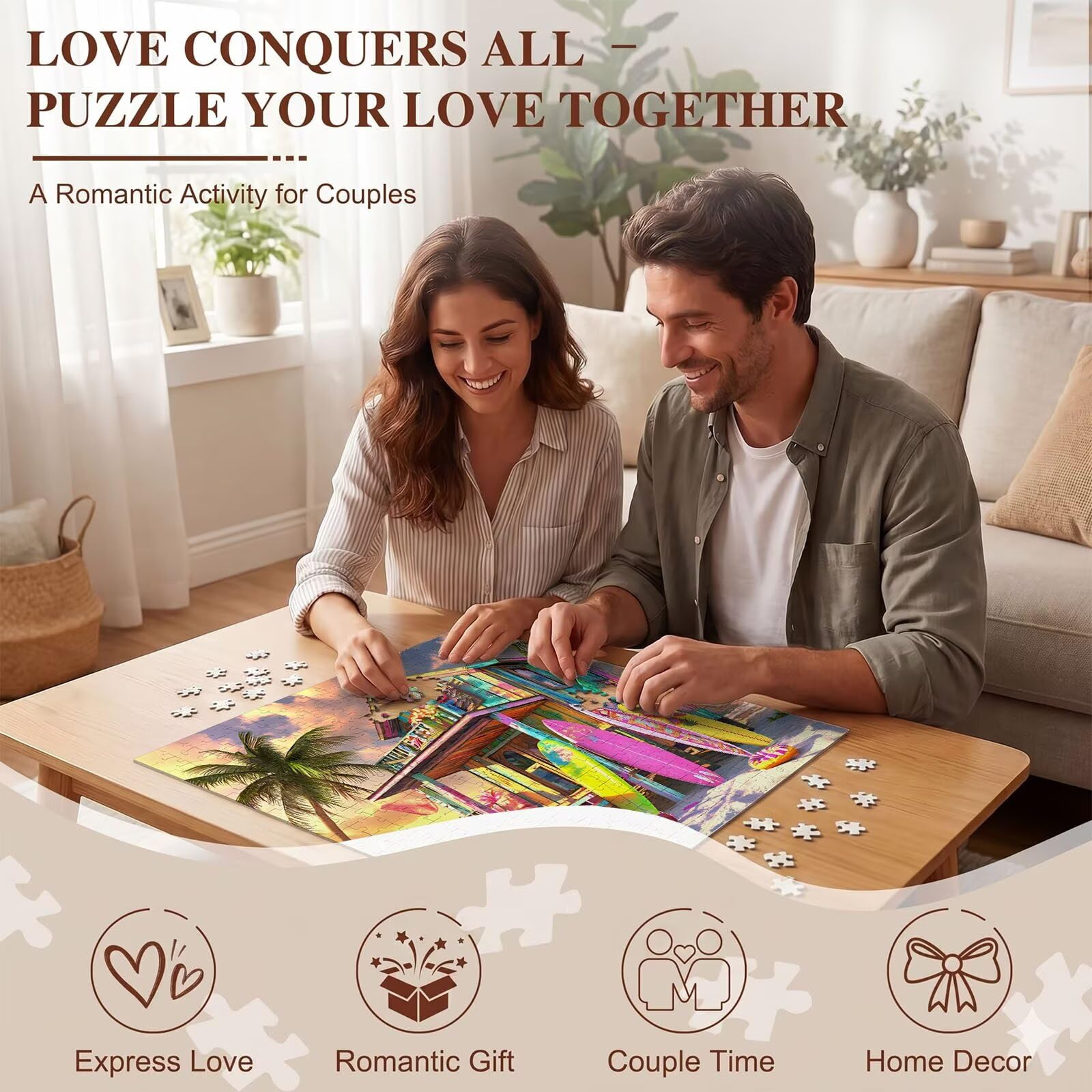 Playa navegar Puzzle de 1500 Piezas, Juego de Mesa Familiar de Madera - Rompecabezas Adultos para Toda La Familia, Rompecabezas Educativo DIY y Antiestrés - con Mapa de Referencia, 87 x 57 cm f0-260