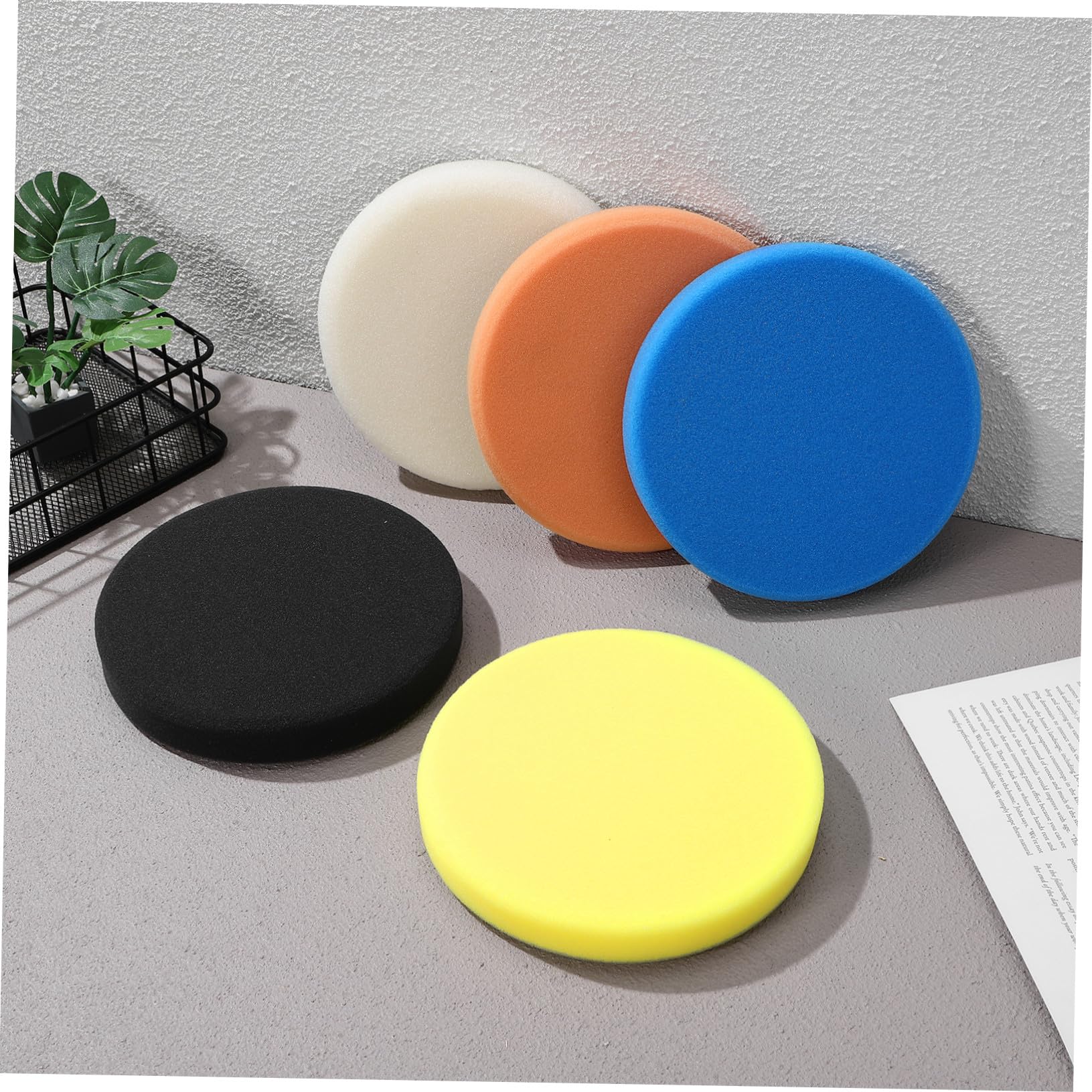 5stücke Polierpads Für Auto Polierpad Aus Schwamm Zum Polieren Und Wachsen Für Karosseriereparatur Kompatibel Mit Verschiedenen Maschinen