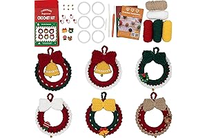 DIY Simple Christmas Ornaments Crochet Kit