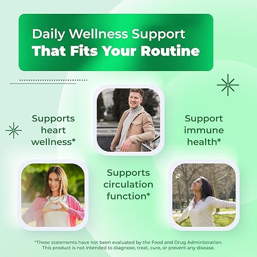 Miniatura 3 de Suplemento de bergamota orgánica de bergamota cítrica premium con niacina chokeberry negro hoja de olivo pimienta negra - Soporte de corazón y