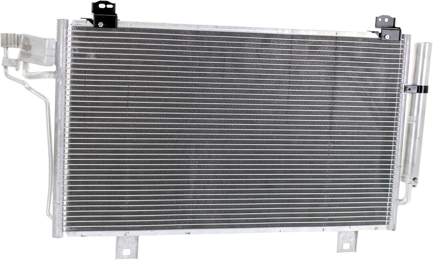 Kool Vue A/C Condenser Compatible with Mazda 3 2014-2018, 6 2014-2021, 3 Sport 2.0L, 2.5L