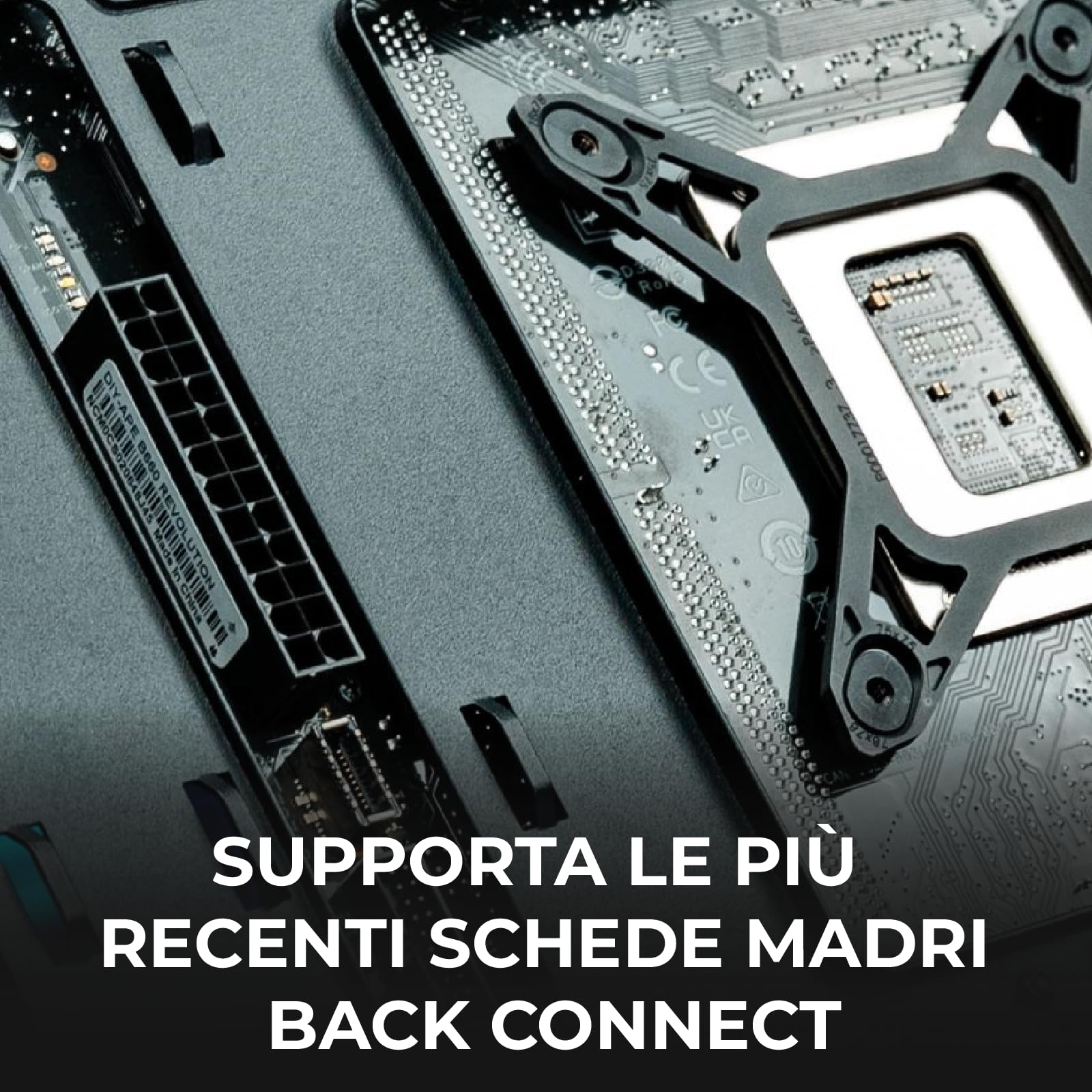 Noua Vision ZK900 | Obudowa PC do gier ATX Mid Tower | Wentylator PWM ARGB | Obudowa z dwoma komorami | Obsługa chłodzenia cieczą 360 mm | Kompatybilny z Back-Connect MB, czarny