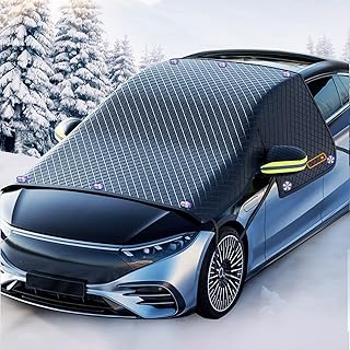Maxee Windscreen Cover Winter Windscreen Cover Car 10 Magnet, Door Handles Cover, Windscreen Cover Car Windscreen for Against Snow, Ice, UV