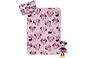 Disney Minnie Mouse Pop It Blanket & Pillow Travel Set for Girls