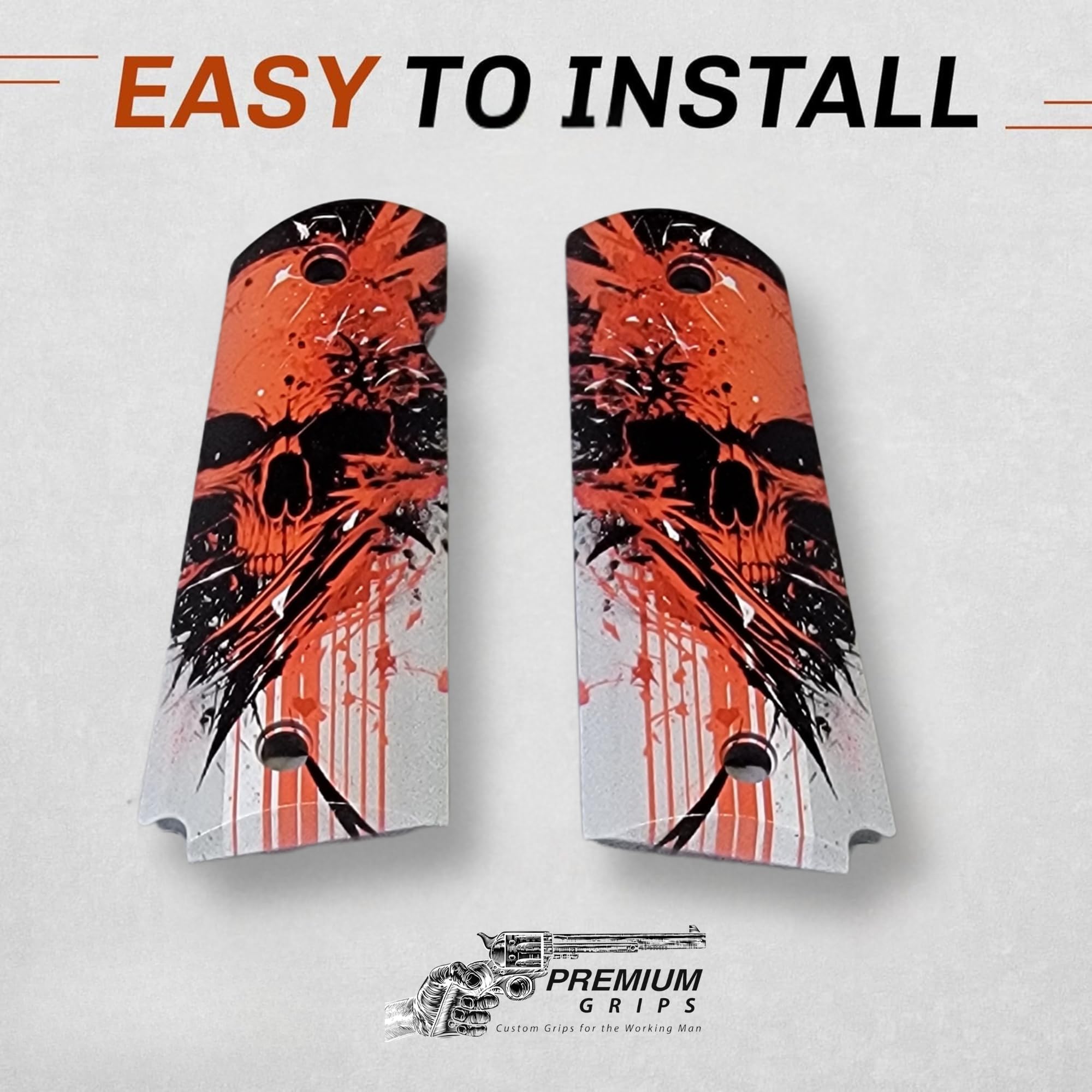 HOGUE 45007 Colt Government Rubber Grip, with Finger Grooves, Pink