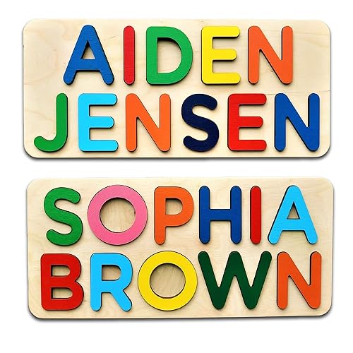 Personalized Wooden Name Puzzle for Kids Personalized Early Learning Toys