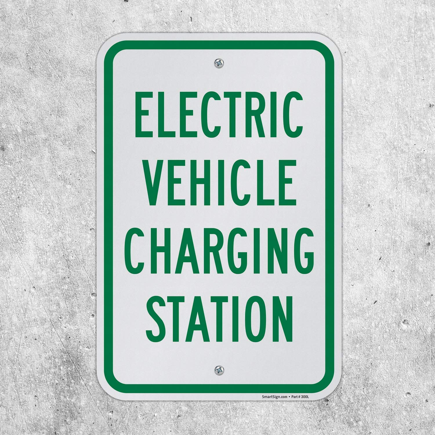 SmartSign "Electric Vehicle Charging Station" Sign | 12" x 18" Aluminum
