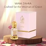 WANI Zahra Rose Concentrated Arabic Perfume Oil Attar – Luxury Natural Rose Perfume Oil, Musk & Oud – Alcohol-Free Arabic Perfume & Long-Lasting Natural Fragrance for Women & Men – 6ml Attar Bottle
