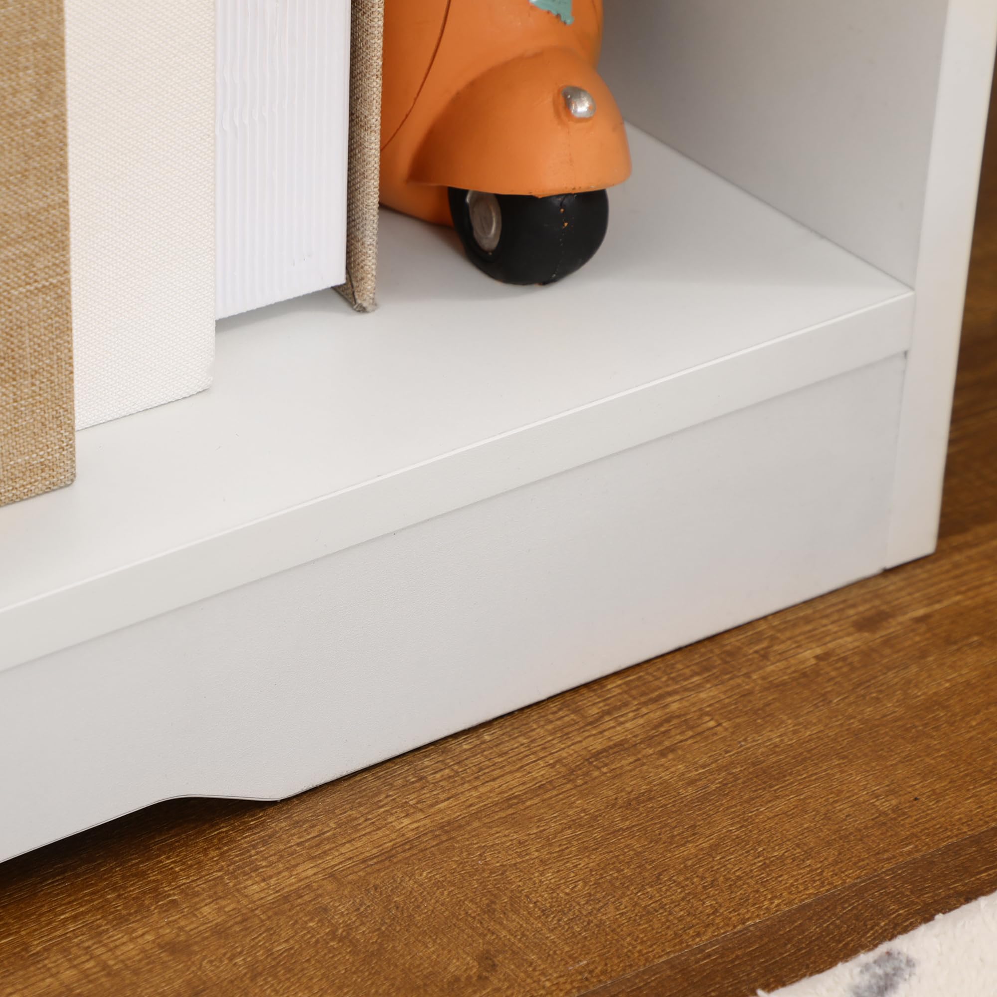 HOMCOM Mobile Porta TV Fino a 42'' con Armadietto e Ripiani Aperti, Mobiletto TV per Salotto e Soggiorno in Legno, 120x30x41cm, Bianco