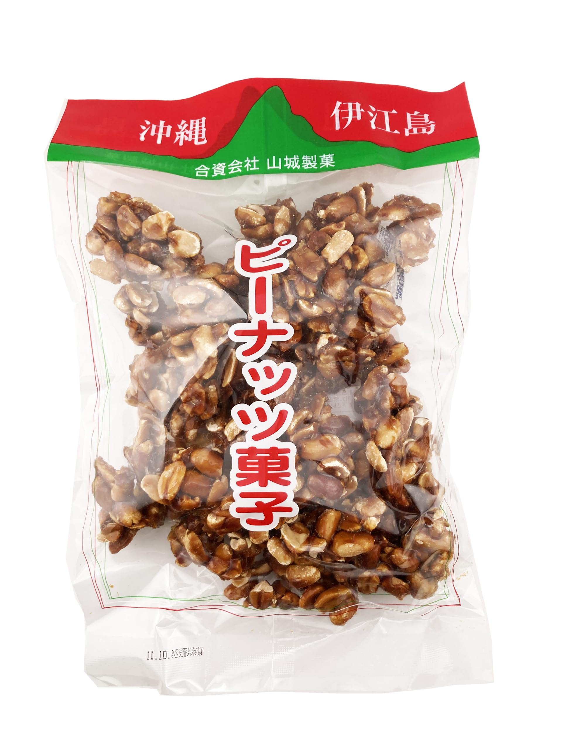 Amazon.co.jp: 山城製菓 ピーナッツ菓子 ピーナッツ黒糖 大 450g