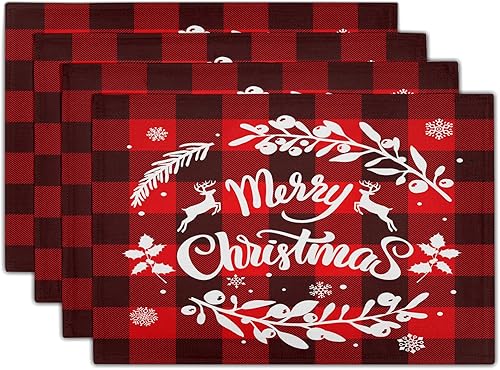 Miniatura 89 de Juego de 4 manteles individuales de arpillera con hojas de otoño, 12 x 18 pulgadas, calabazas de acuarela, Acción de Gracias, decoración de otoño