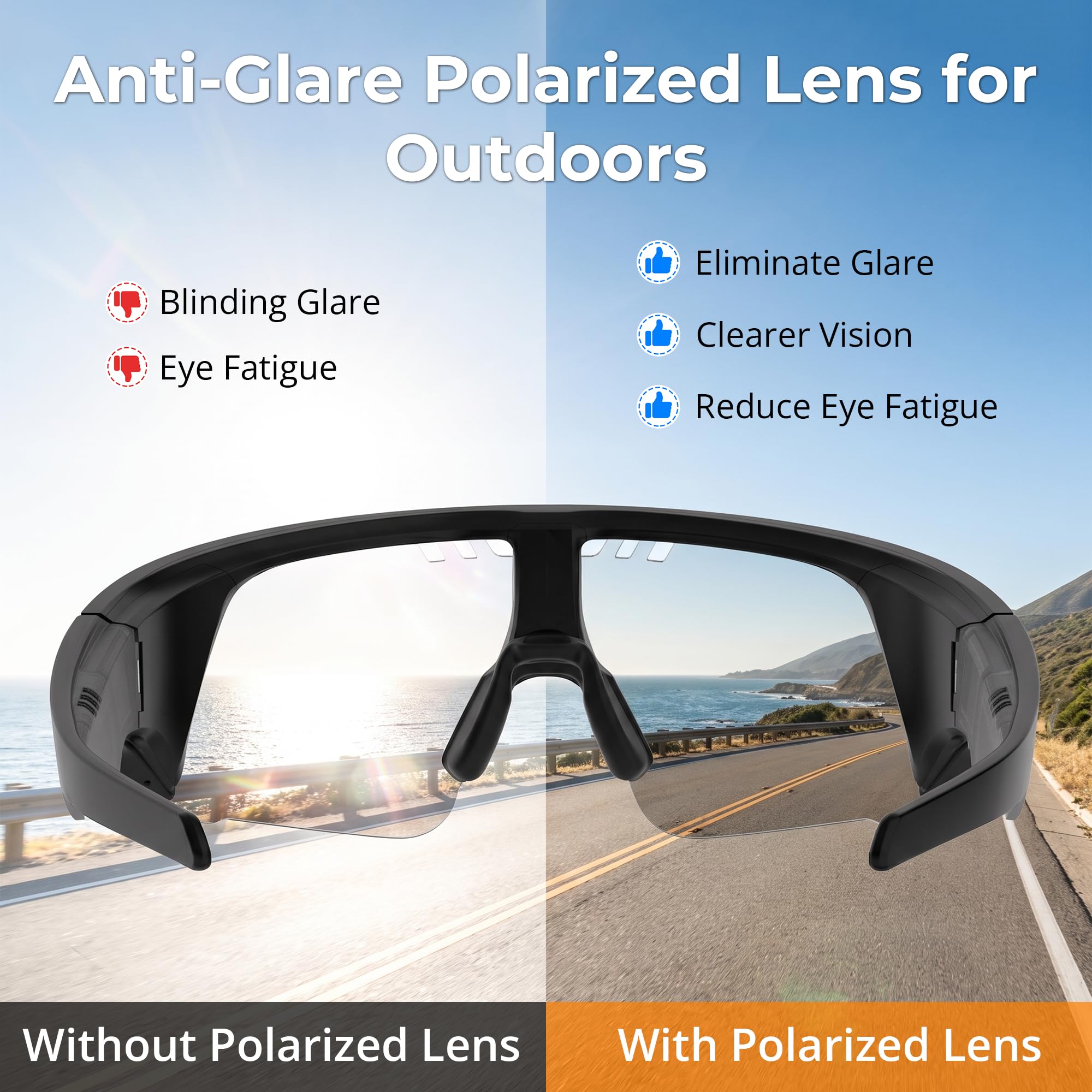HiBloks - Lente de repuesto polarizada UV400 para gafas Oakley Meta Vanguard