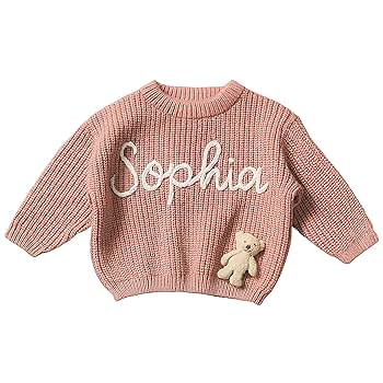 Amazon.com: IZI POD Personalized Baby Sweater with Name