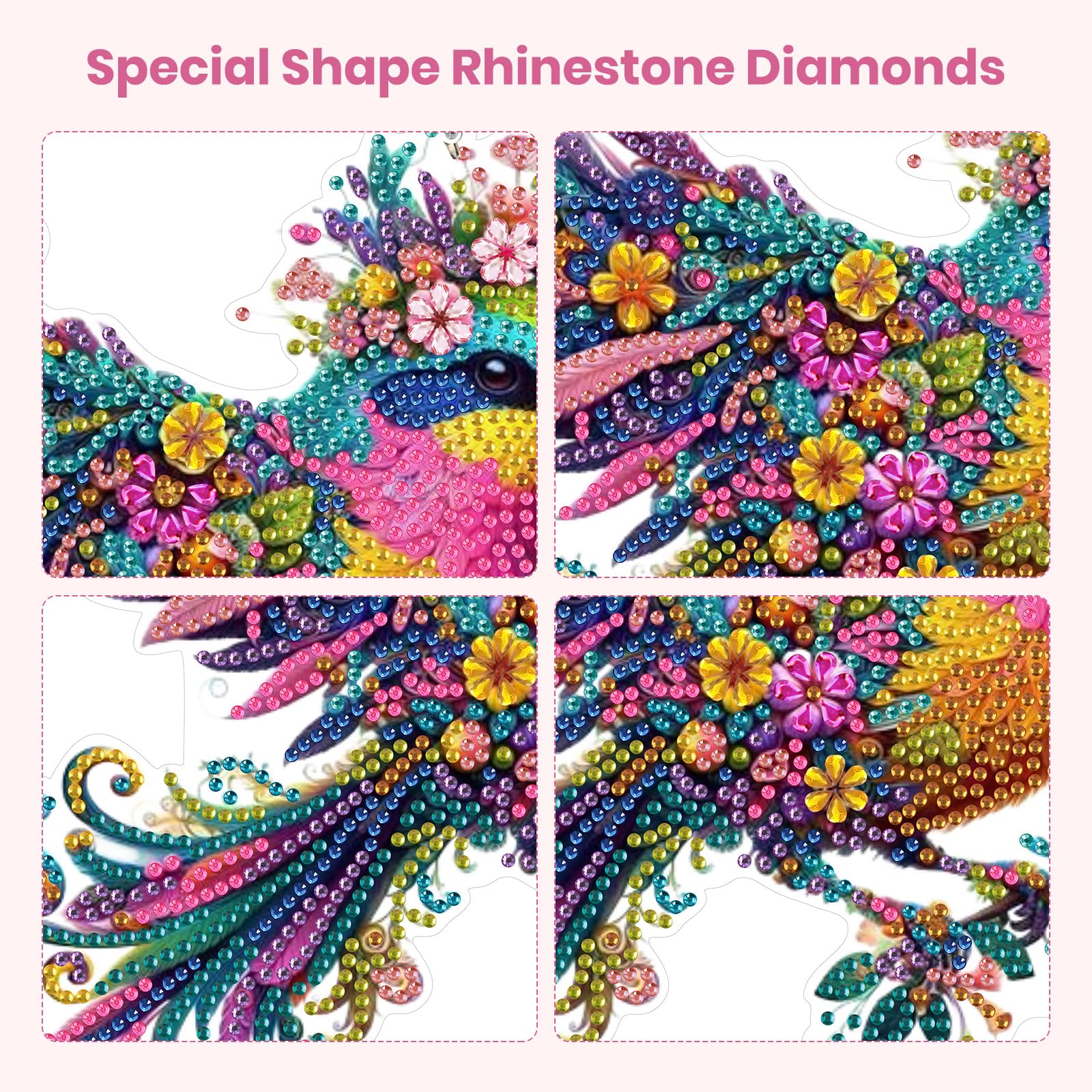 RICUVED Beautiful Bird Hanging Diamond Art Painting Pendant Kits - Image 2